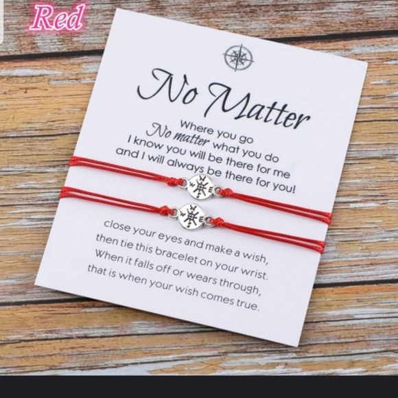 Jewelry - ⏱⏱Nice No Matter compass bracelets in RED⏱⏱